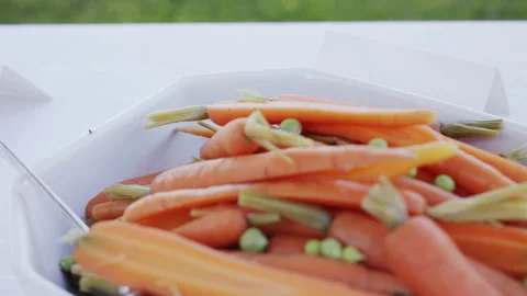 Carrots close up Video stock 138455059