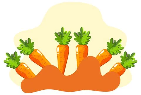Carrots Concept Illustration Stock Illustration