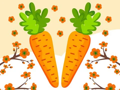 Carrots Concept Illustration Illustrazione stock
