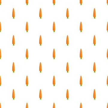 Carrots creating a seamless food pattern background Stock Illustration