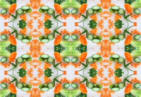 Carrots &amp; cucumbers 스톡 사진