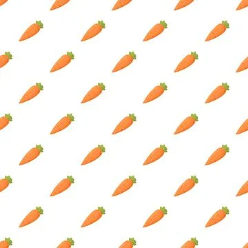 Carrots forming a seamless background pattern design Stock Illustration