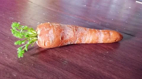 The carrots have been cleaned 스톡 사진