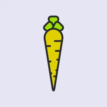 Carrots icon. Stock Illustration