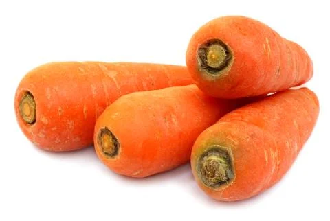 Carrots isolated Stock Photos