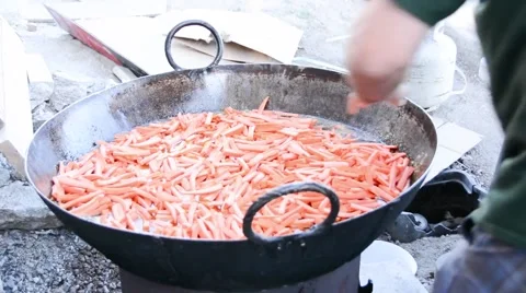 Carrots a lot Stock Footage 49659473