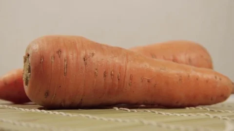 Carrots rotating close up Stock Footage 69947464