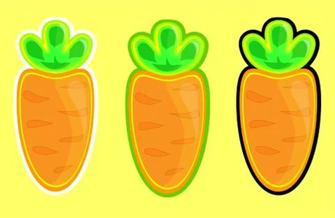 Carrots vector Stock Illustration