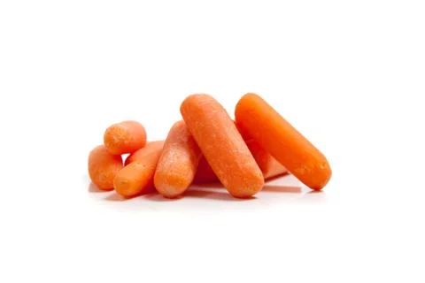 Carrots on a white background Stock Photos