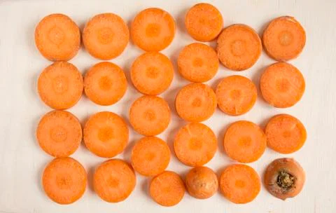 Carrots on white background Stock Photos
