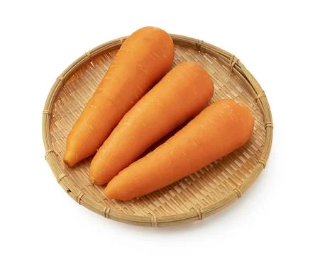 Carrots on a white background Stock Photos