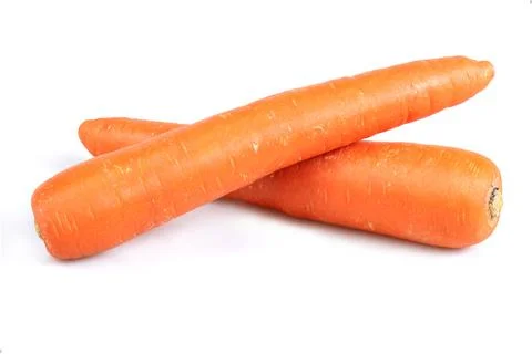 Carrots on a white background Stock Photos