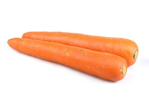 Carrots on a white background Stock Photos