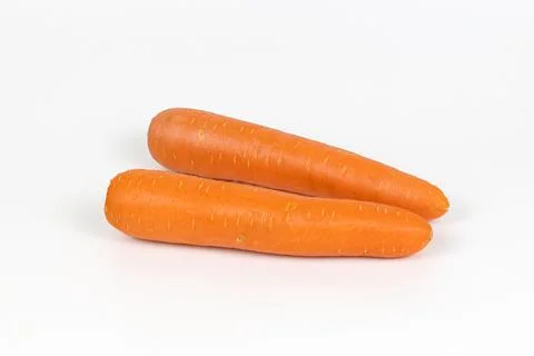 Carrots on white background 库存照片