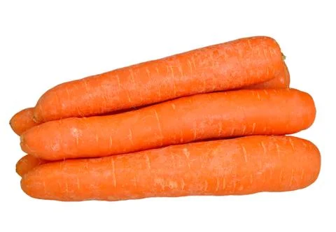Carrots on a white Stock Photos