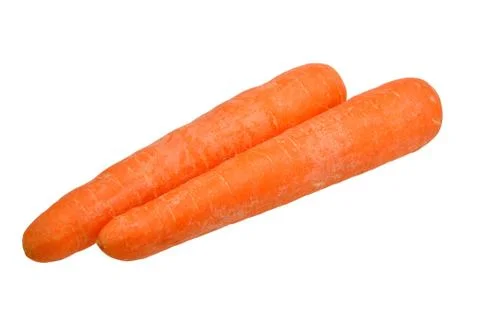 Carrots on a white Stock Photos