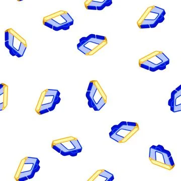 Carrying case for cat isometric icon seamless pattern Stock Illustration