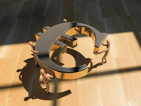 Carrying with caution Stock-Illustration