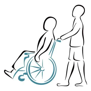 Carrying the patient Stock Illustration