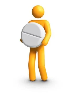 Carrying pill Stock Illustration