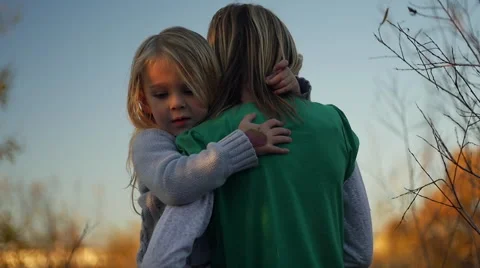 Carrying Sister Stock Footage 56601707
