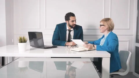 Carrying the Task with Laptop 動画素材 90032419