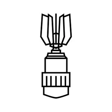 Carrying Warhead Isolated 스톡 일러스트