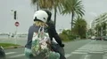 Cars and motorbike riding in resort town, traffic rules, people on a summer trip 4k or 4k+ Resolution