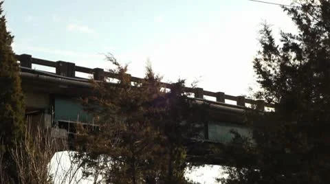Cars on Bridge Stock-Footage 10578201