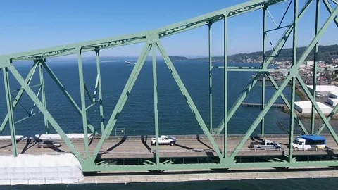Cars on bridge Stock Footage 81048153