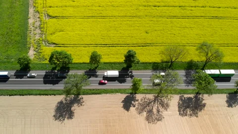 Cars on busy road Stock Footage 90491663