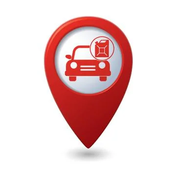 Cars canister RED pointer Stock Illustration