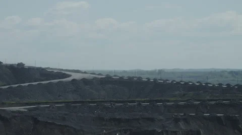 Cars carry coal Timelapse Stock Footage 63356653
