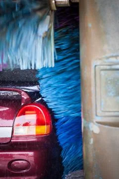 Cars in a carwash Stock Photos