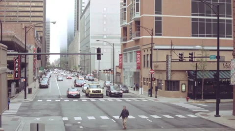 Cars On Chicago Streets Stock-Footage 52688198