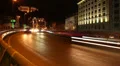 Cars drive by timelapse road junction bridge part urban city HD Footage