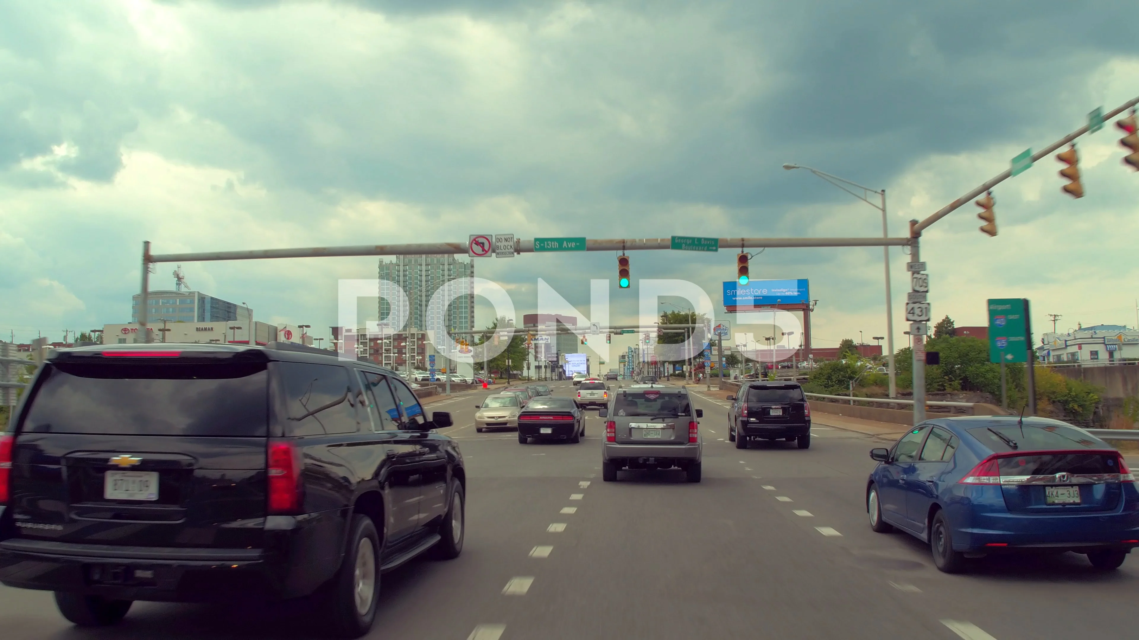 Cars driving city Nashville Tennessee Stock Video Pond5