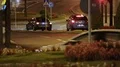 Cars driving night urban street, designated driver or taxi services, comfort HD Footage
