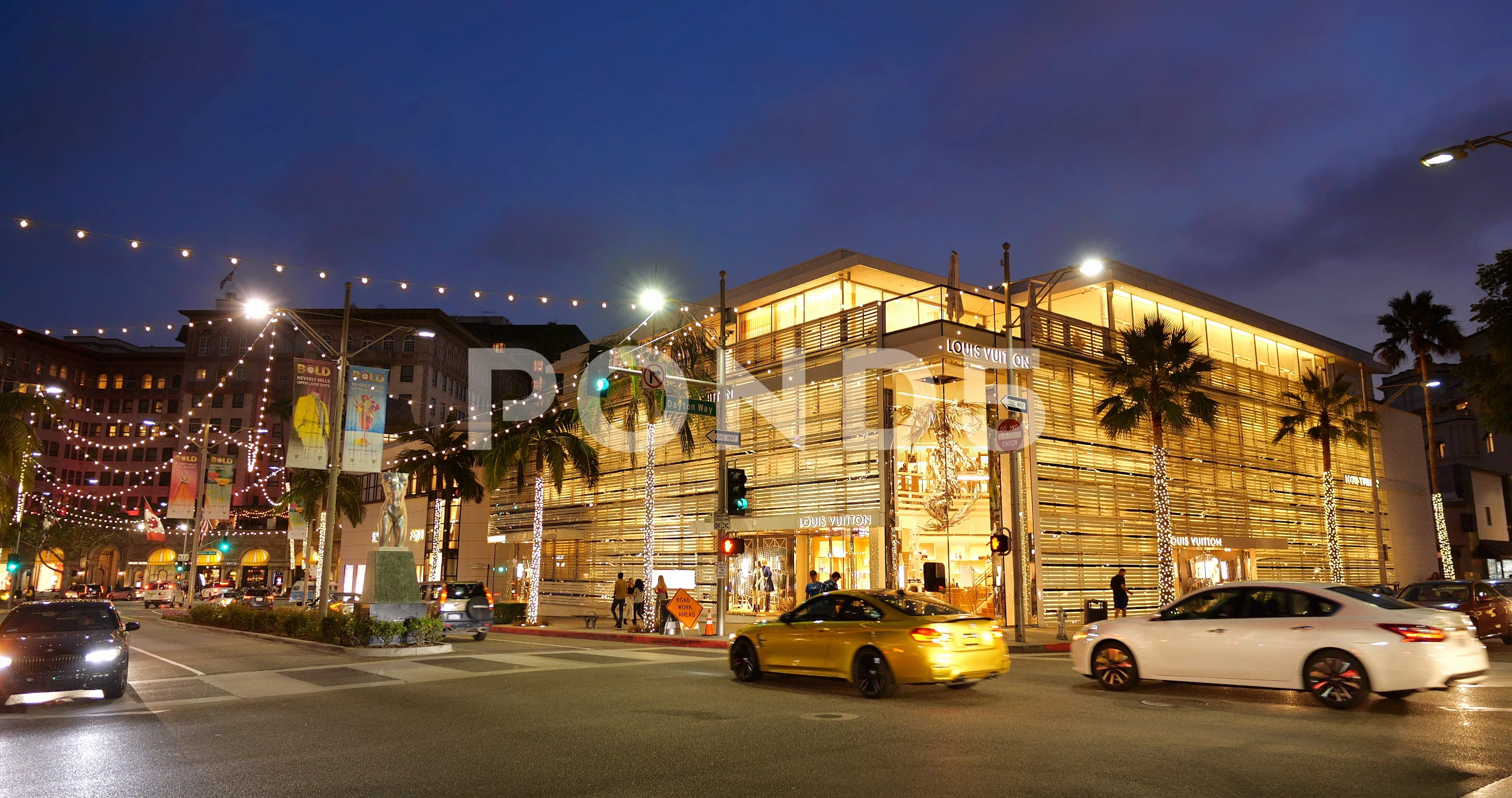 Louis Vuitton Store On Rodeo Drive Los Angeles Stock Photo