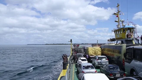 Cars in ferry Stock Footage 77047110