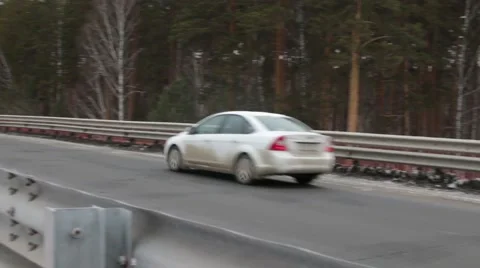 Cars On Highway Stock Footage 44664575
