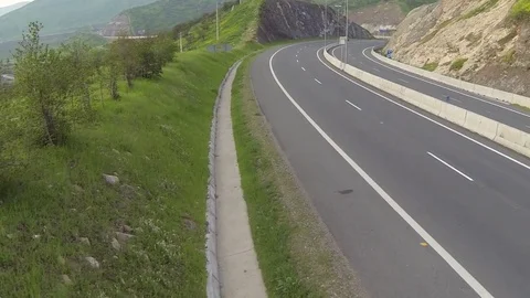 Cars on highway Stock Footage 77051553