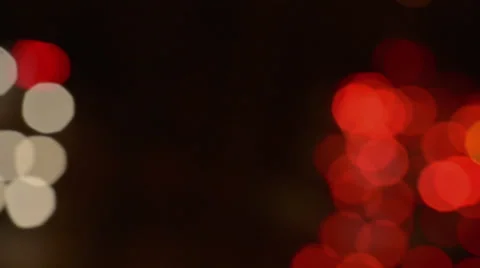 Cars lights out of focus effect Stock Footage 33848080