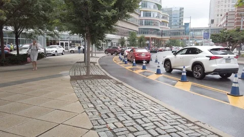 Cars lined up Stock Footage 114011107