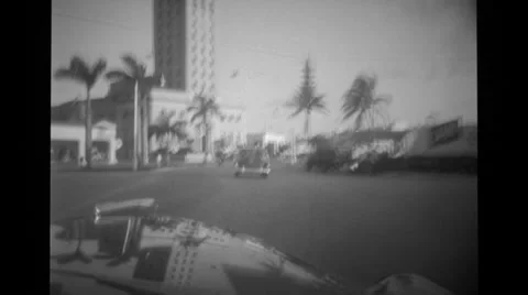 Cars moving on road Stock Footage