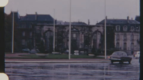 Cars Navigating A Circular Intersection In Paris Stock Footage 319978749