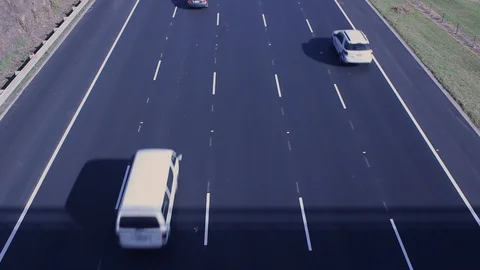 Cars Passing Below Stock Footage 90165293