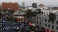Cars Passing, LA, Hollywood Boulevard, Sign, Walk of Fame, Crowds People Walking HD Footage