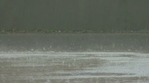 Cars in rain slowmo Stock Footage 45294389
