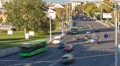 Cars on the road. Smooth, slider, time-lapse shot HD Footage